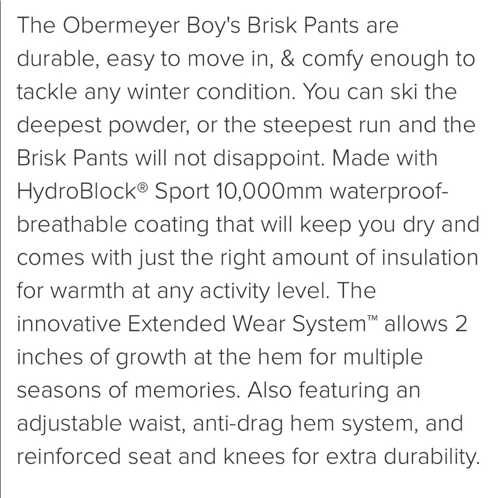 🛑 SOLD Obermeyer Youth Ski Pants - Picture 3 of 6